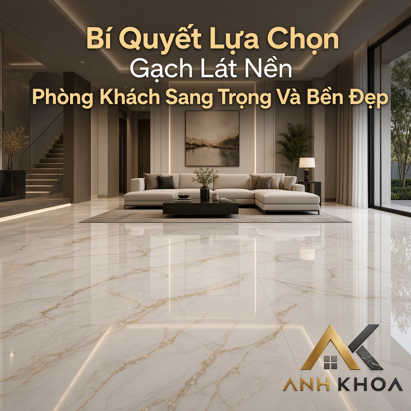 Bí Quyết Lựa Chọn Gạch Lát Nền Phòng Khách Sang Trọng Và Bền Đẹp