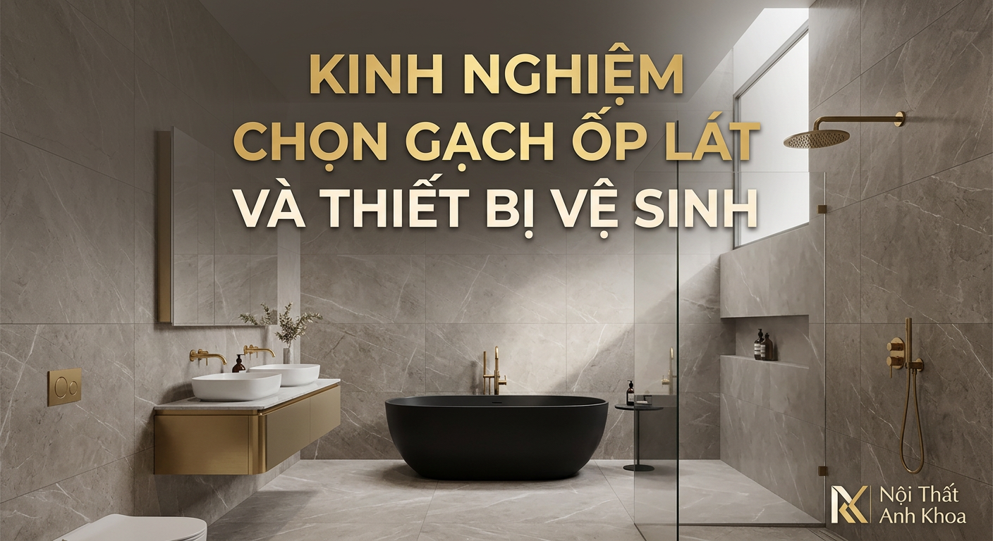 Kinh Nghiệm Chọn Gạch Ốp Lát Phòng Tắm Và Thiết Bị Vệ Sinh Đồng Bộ Cho Ngôi Nhà Hiện Đại
