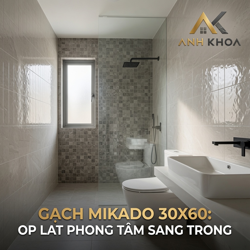 Gạch Mikado 30x60: Giải Pháp Ốp Lát Đẹp, Sang Trọng Cho Không Gian Phòng Tắm