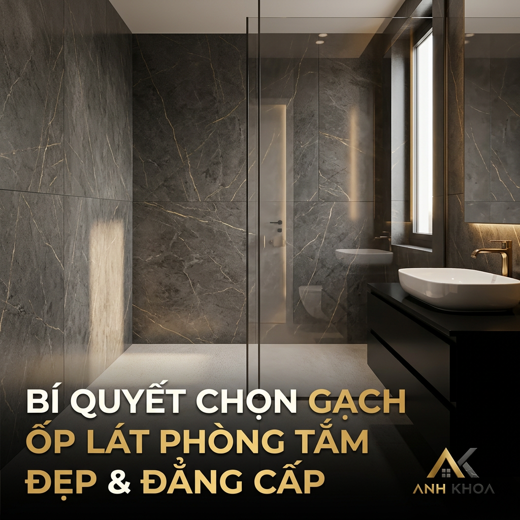 Bí Quyết Chọn Gạch Ốp Lát Phòng Tắm Đẹp, Chống Trơn Trượt Và Đẳng Cấp Cho Ngôi Nhà Hiện Đại