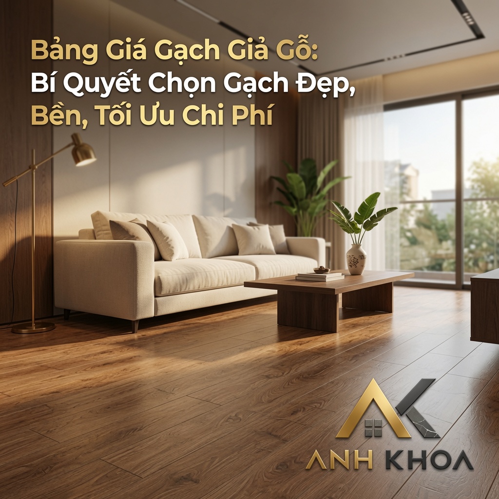 Bảng Giá Gạch Giả Gỗ: Bí Quyết Chọn Gạch Đẹp, Bền, Tối Ưu Chi Phí