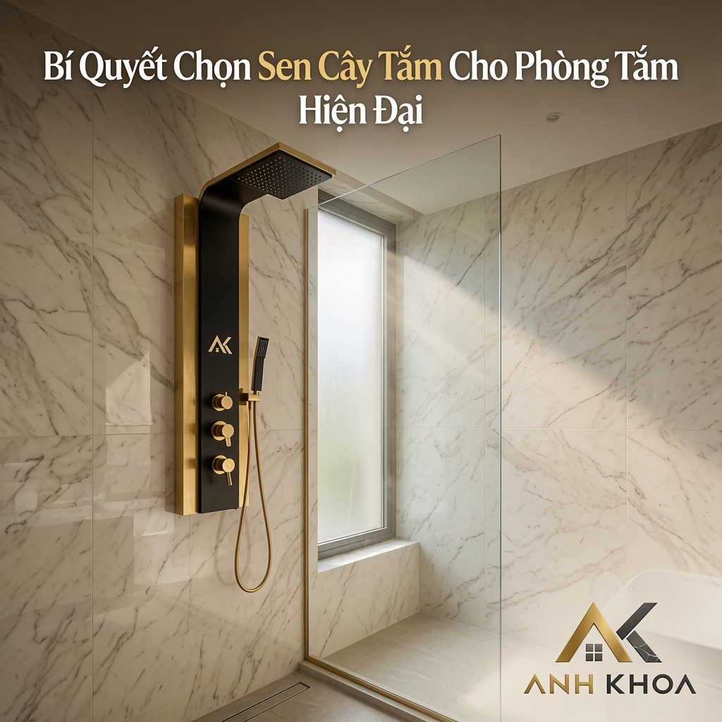 Bí Quyết Chọn Sen Cây Tắm Cho Phòng Tắm Hiện Đại: Sang Trọng, Bền Bỉ Và Tối Ưu Chi Phí