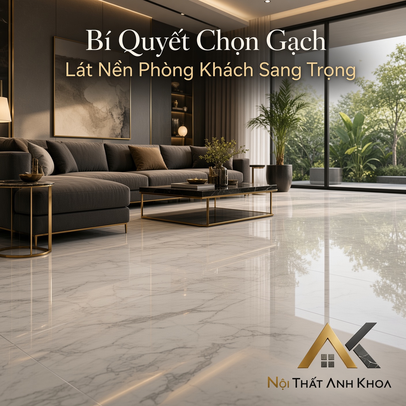 Bí Quyết Chọn Gạch Lát Nền Phòng Khách Sang Trọng Và Bền Đẹp Cho Ngôi Nhà Hiện Đại