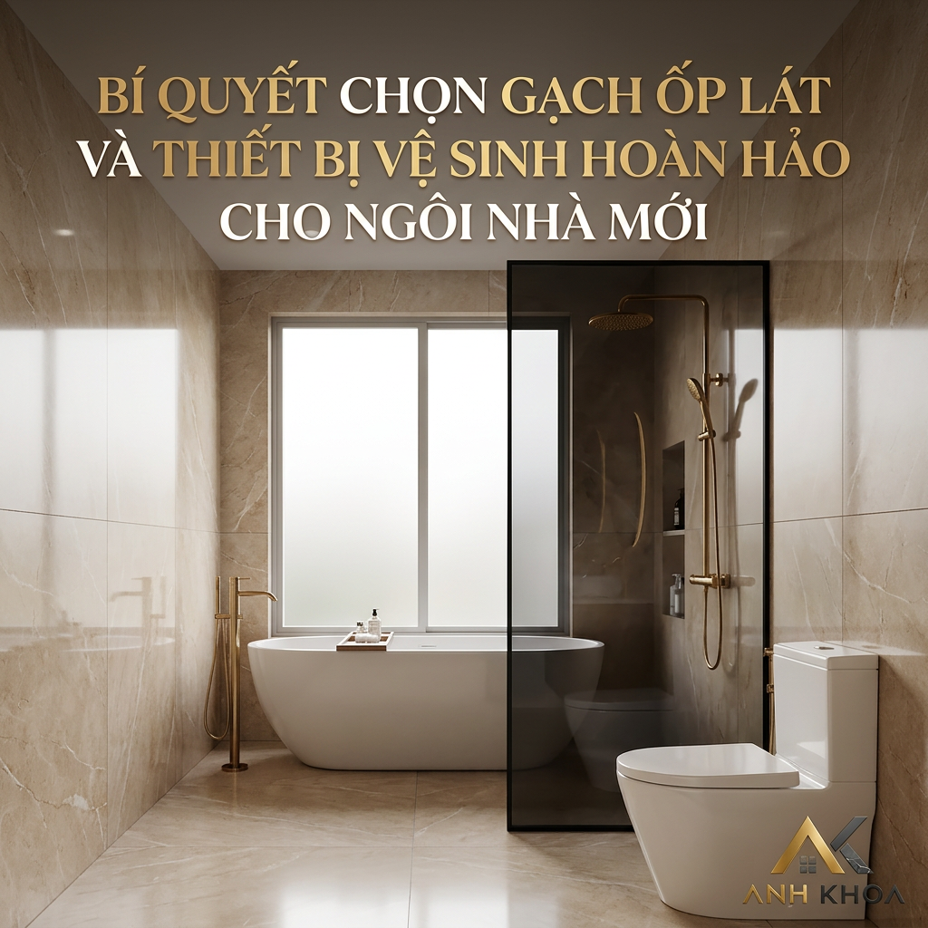 Bí Quyết Chọn Gạch Ốp Lát Và Thiết Bị Vệ Sinh Hoàn Hảo Cho Ngôi Nhà Mới
