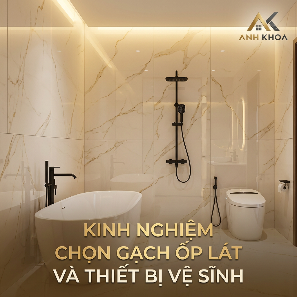 Kinh Nghiệm Chọn Gạch Ốp Lát Và Thiết Bị Vệ Sinh Cho Ngôi Nhà Hiện Đại