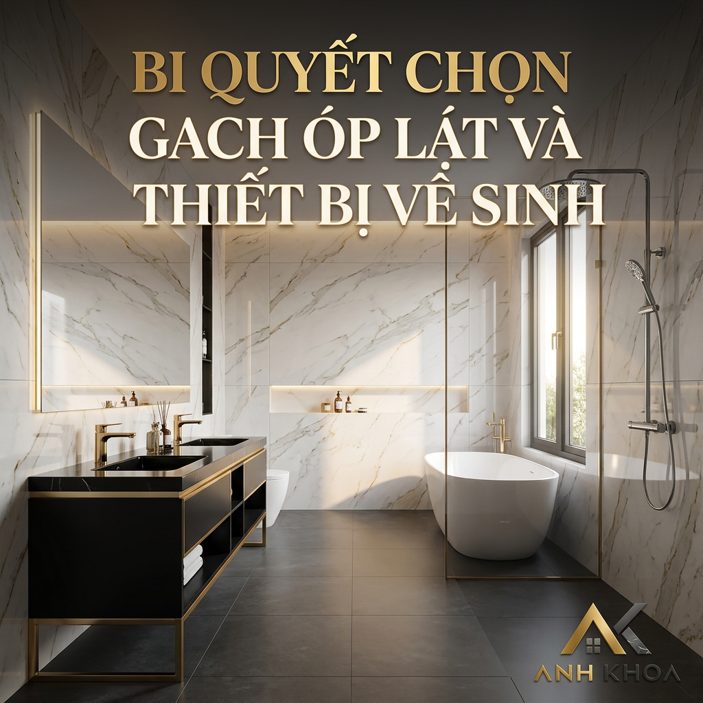 Bí Quyết Chọn Gạch Ốp Lát Và Thiết Bị Vệ Sinh Hoàn Hảo Cho Ngôi Nhà Mới