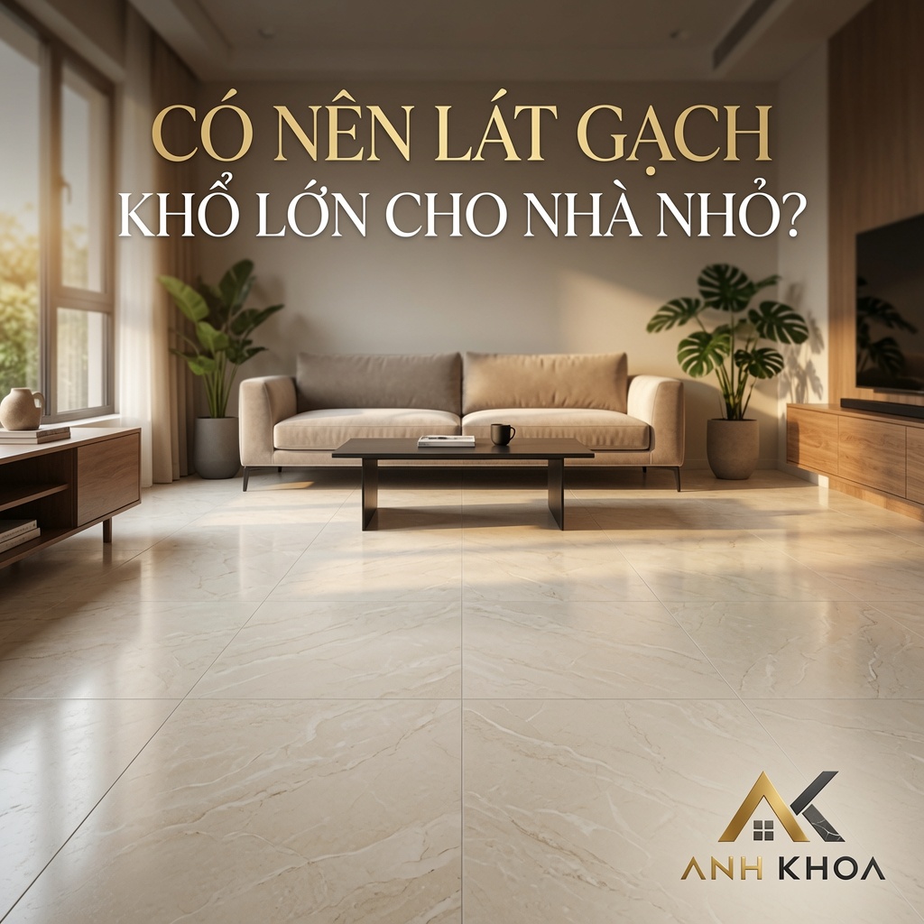 Có Nên Lát Gạch Khổ Lớn Cho Nhà Nhỏ? Giải Pháp Mở Rộng Không Gian Hoàn Hảo