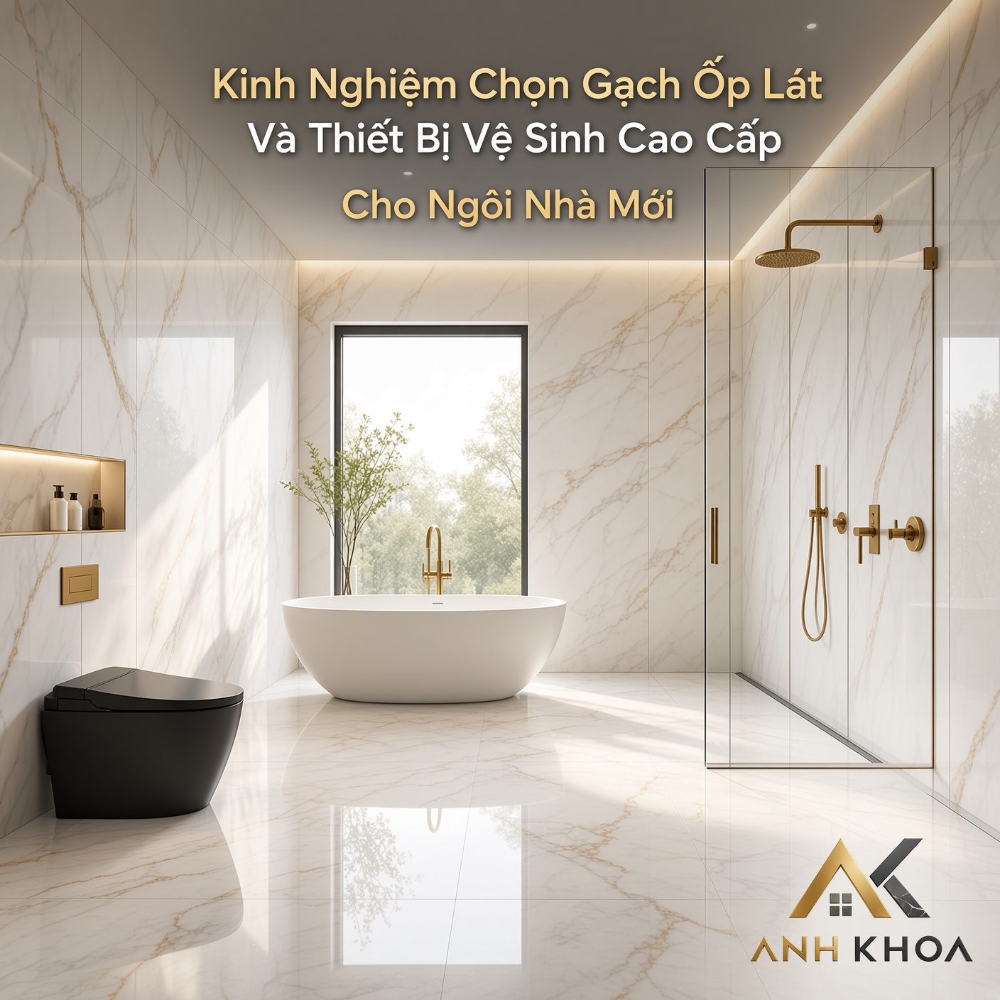 Kinh Nghiệm Chọn Gạch Ốp Lát Và Thiết Bị Vệ Sinh Cao Cấp Cho Ngôi Nhà Mới