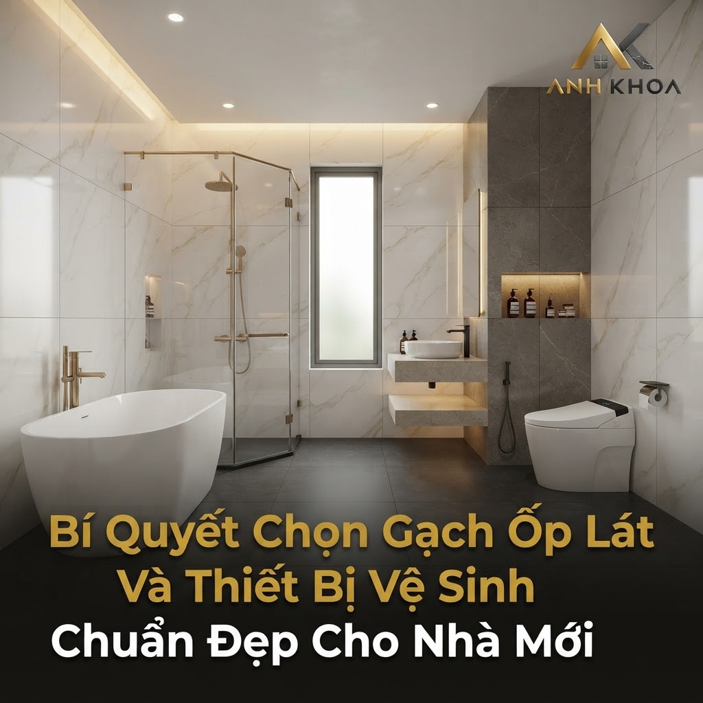 Bí Quyết Chọn Gạch Ốp Lát Và Thiết Bị Vệ Sinh Chuẩn Đẹp Cho Nhà Mới