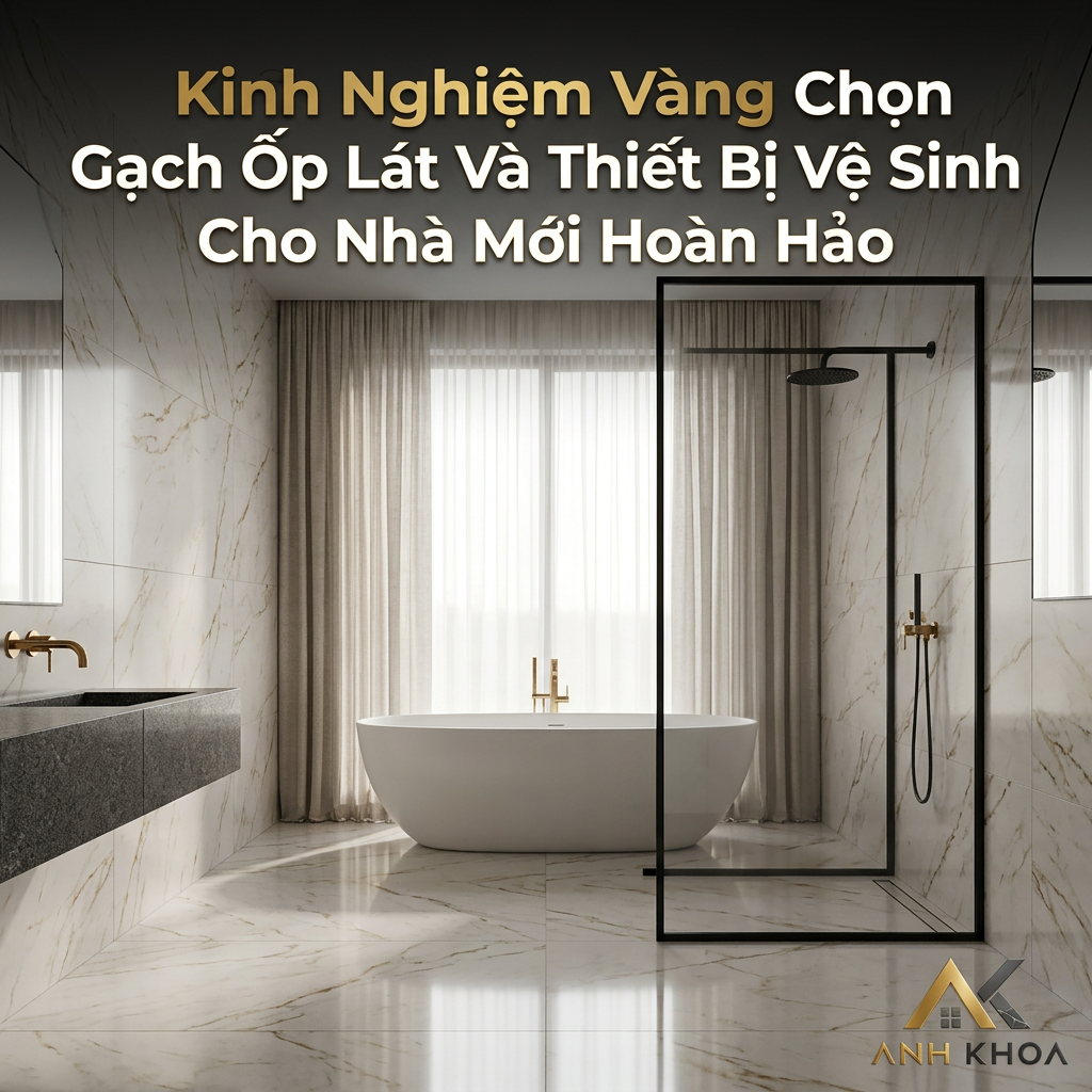 Kinh Nghiệm Vàng Chọn Gạch Ốp Lát Và Thiết Bị Vệ Sinh Cho Nhà Mới Hoàn Hảo