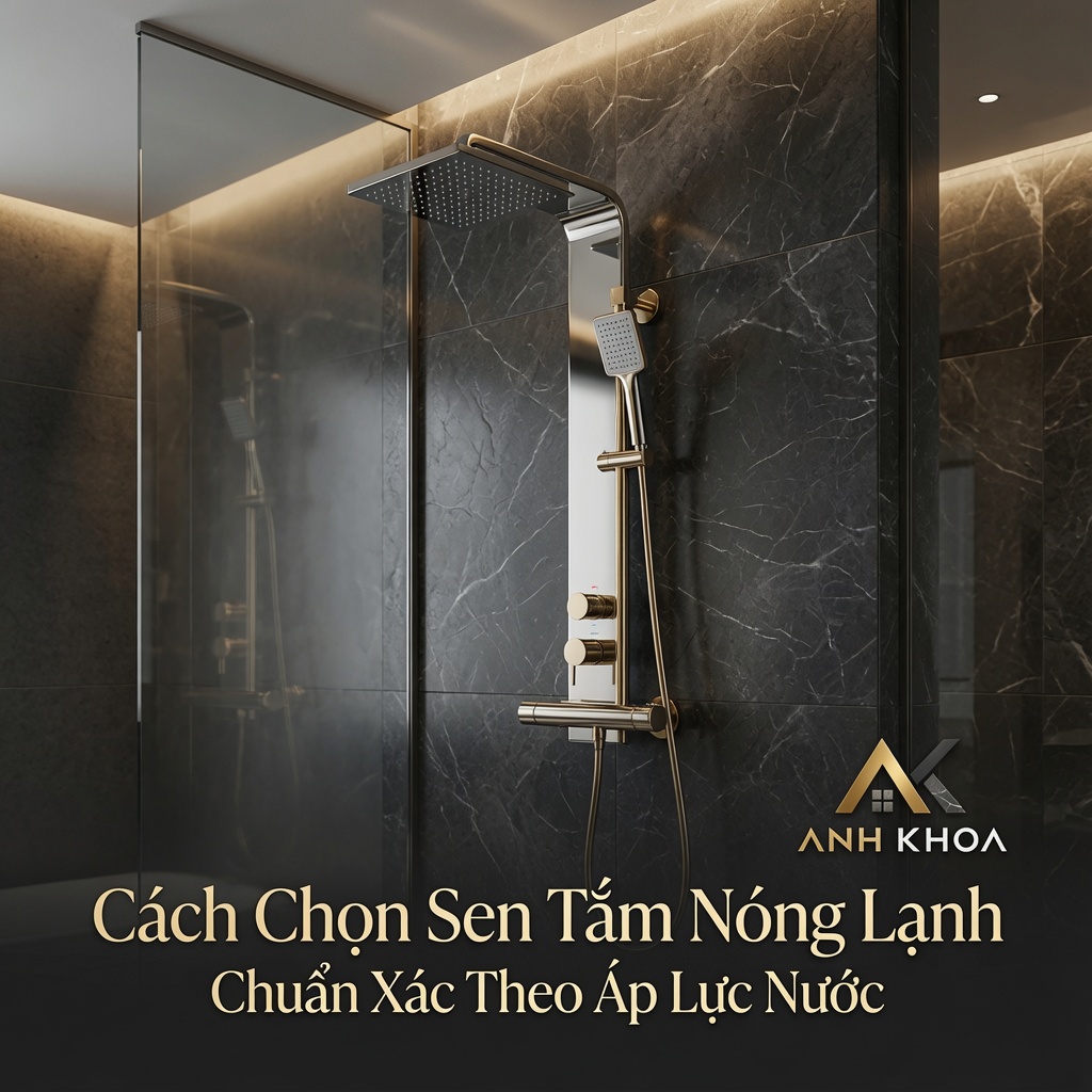 Cách Chọn Sen Tắm Nóng Lạnh Chuẩn Xác Theo Áp Lực Nước