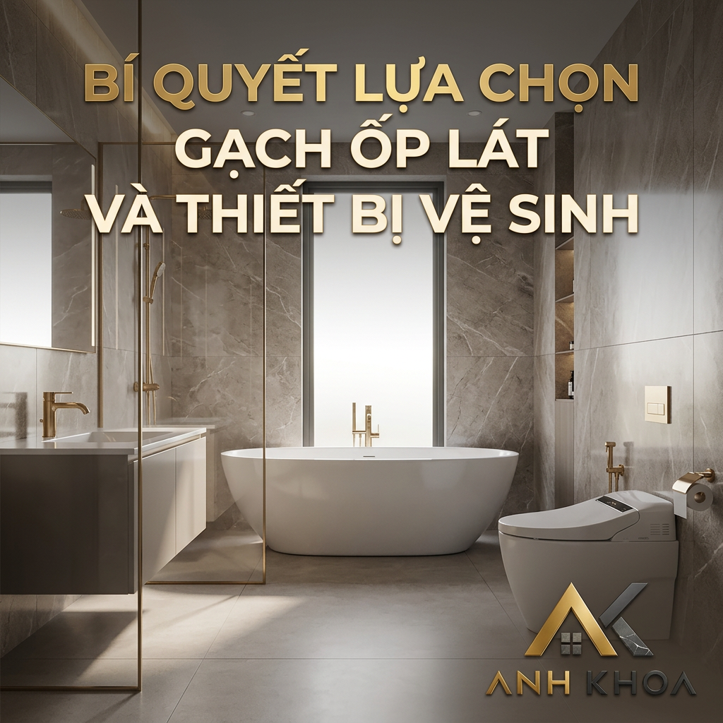 Bí Quyết Lựa Chọn Gạch Ốp Lát Và Thiết Bị Vệ Sinh Cho Ngôi Nhà Hiện Đại