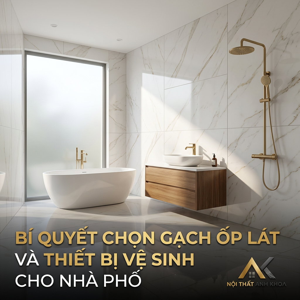 Bí Quyết Chọn Gạch Ốp Lát Và Thiết Bị Vệ Sinh Cho Nhà Phố Hiện Đại: Sang Trọng, Bền Đẹp Và Tối Ưu Chi Phí