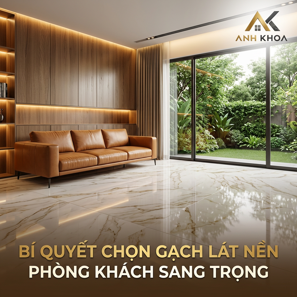 Bí Quyết Chọn Gạch Lát Nền Phòng Khách Sang Trọng Và Đẳng Cấp Cho Ngôi Nhà Bạn