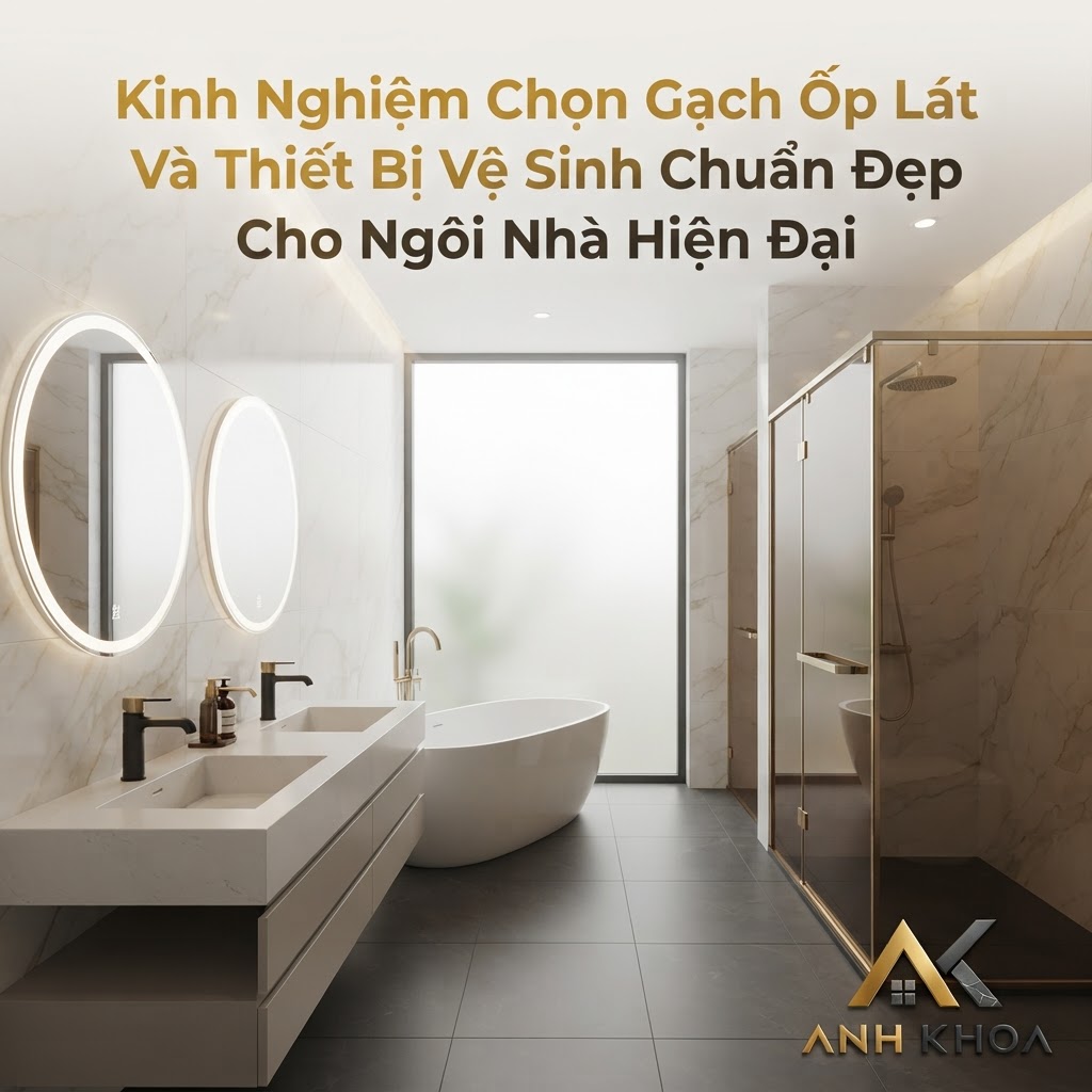 Kinh Nghiệm Chọn Gạch Ốp Lát Và Thiết Bị Vệ Sinh Chuẩn Đẹp Cho Ngôi Nhà Hiện Đại