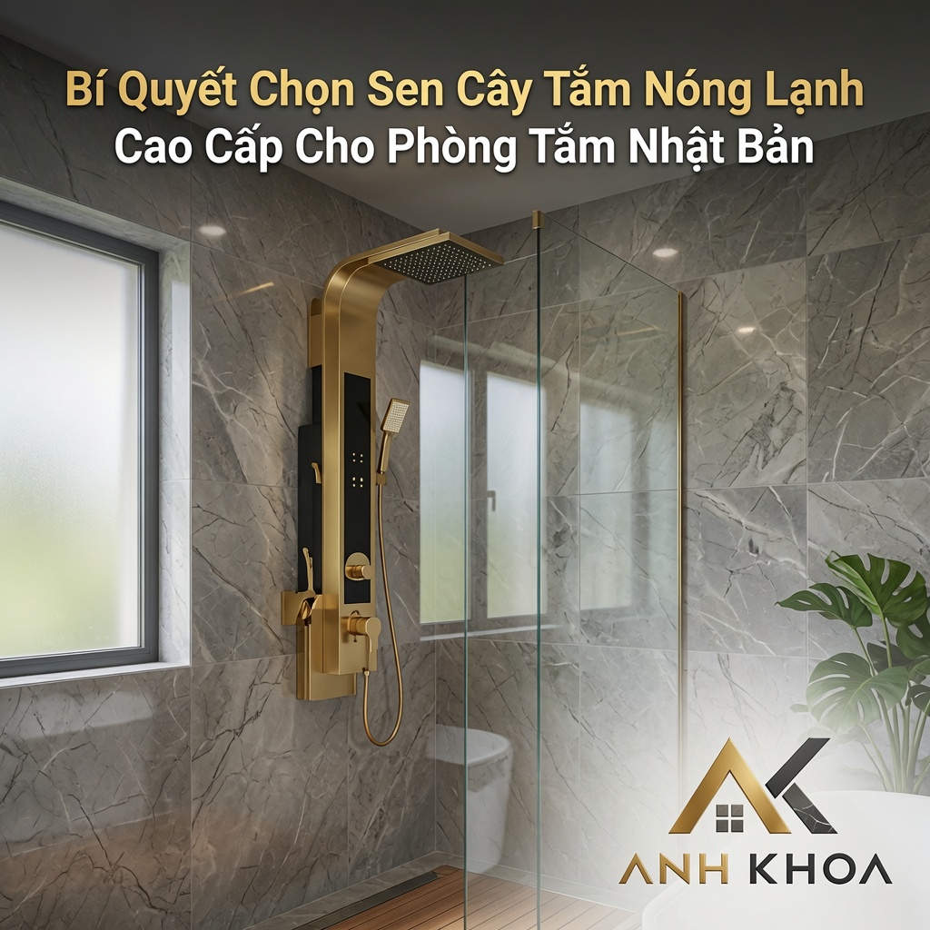 Bí Quyết Chọn Sen Cây Tắm Nóng Lạnh Cao Cấp Cho Phòng Tắm Hiện Đại