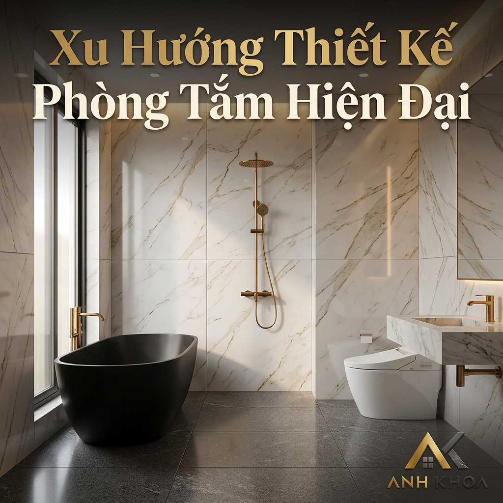 Xu Hướng Thiết Kế Phòng Tắm Hiện Đại: Cách Chọn Gạch Ốp Lát Và Thiết Bị Vệ Sinh Sang Trọng