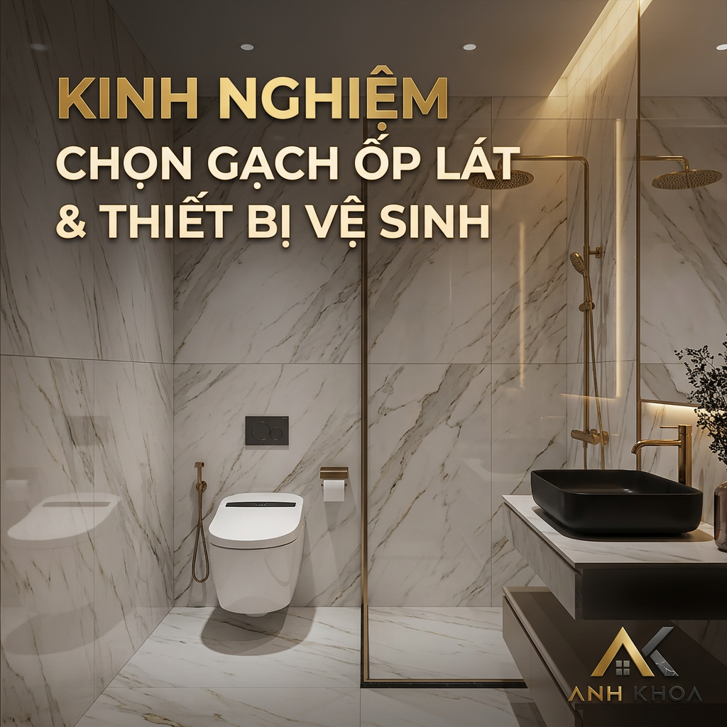 Kinh Nghiệm Chọn Gạch Ốp Lát Và Thiết Bị Vệ Sinh Cho Ngôi Nhà Hiện Đại
