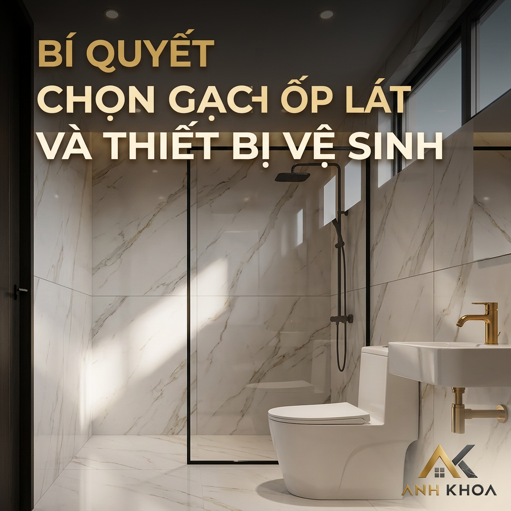 Bí Quyết Chọn Gạch Ốp Lát Và Thiết Bị Vệ Sinh Cho Nhà Phố Hiện Đại