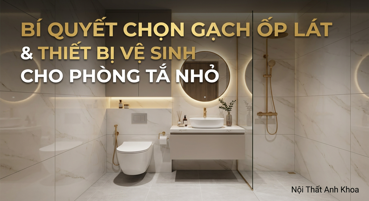 Bí Quyết Chọn Gạch Ốp Lát Và Thiết Bi Vệ Sinh Cho Phòng Tắm Nhỏ: Tối Ưu Diện Tích, Kiến Tạo Không Gian Sang Trọng