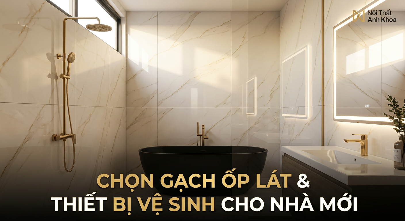 Kinh Nghiệm Chọn Gạch Ốp Lát Và Thiết Bị Vệ Sinh Cho Nhà Mới: Đẹp, Bền, Tối Ưu Chi Phí