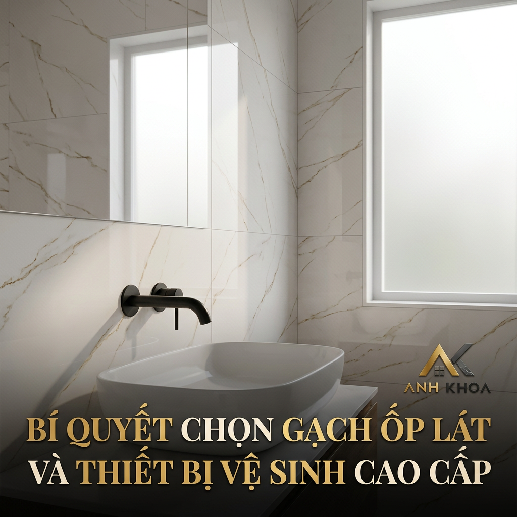 Bí Quyết Chọn Gạch Ốp Lát Và Thiết Bị Vệ Sinh Cao Cấp Cho Nhà Phố Hiện Đại