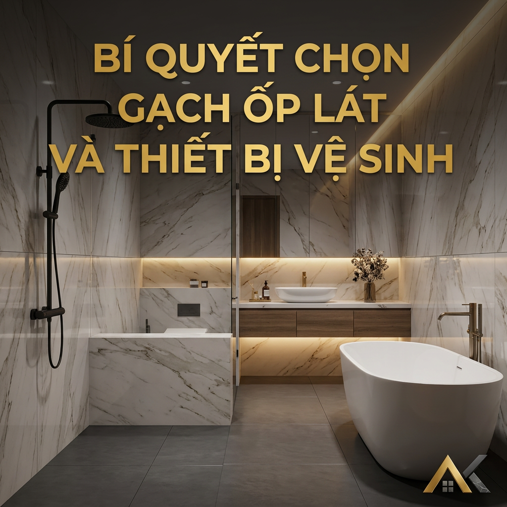 Bí Quyết Chọn Gạch Ốp Lát Và Thiết Bị Vệ Sinh Sang Trọng Cho Nhà Hiện Đại