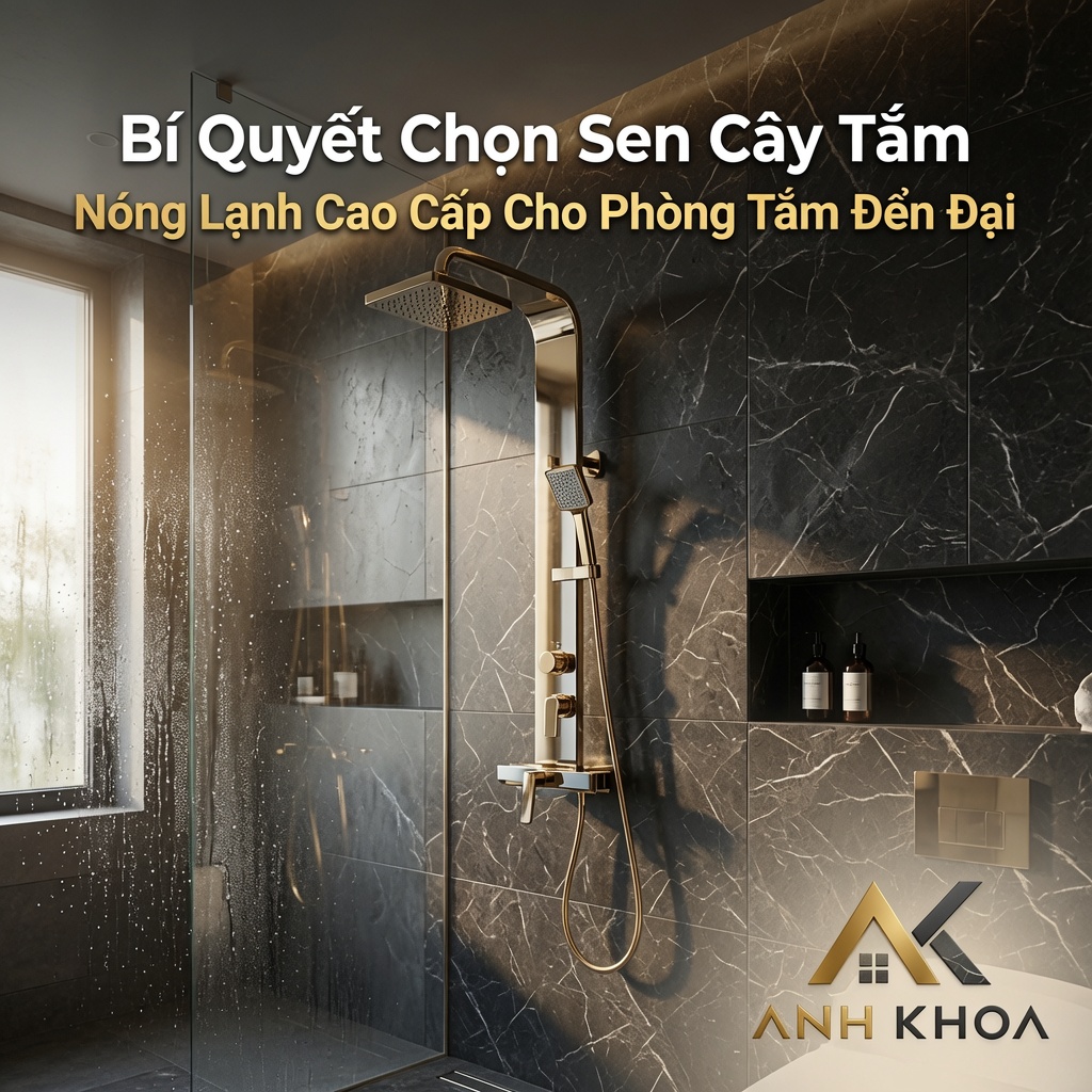 Bí Quyết Chọn Sen Cây Tắm Nóng Lạnh Cao Cấp Cho Phòng Tắm Hiện Đại