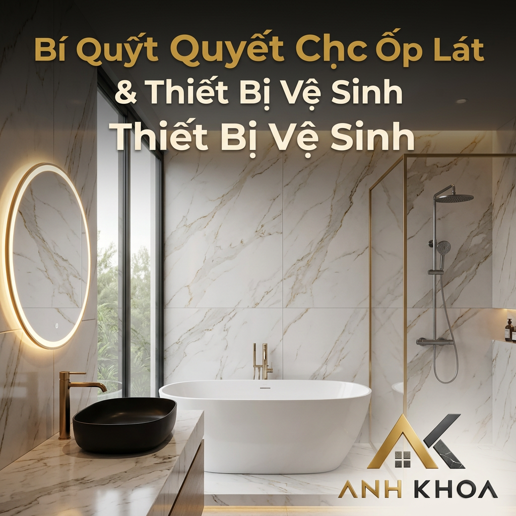 Bí Quyết Chọn Gạch Ốp Lát Và Thiết Bị Vệ Sinh Cho Nhà Phố Và Biệt Thự