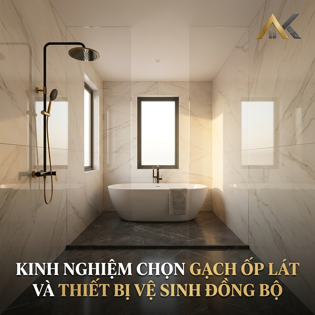 Kinh Nghiệm Chọn Gạch Ốp Lát Và Thiết Bị Vệ Sinh Đồng Bộ Cho Ngôi Nhà Mới