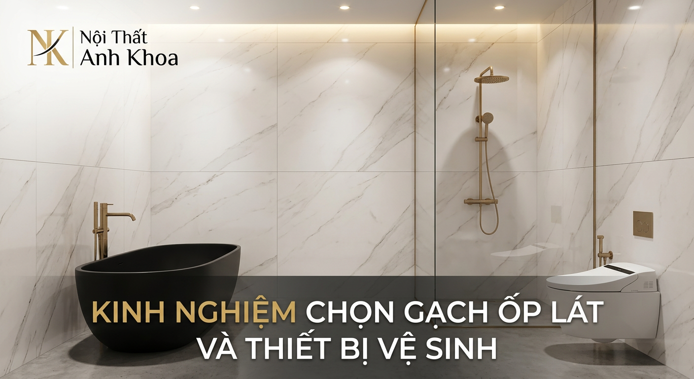 Kinh Nghiệm Chọn Gạch Ốp Lát Và Thiết Bị Vệ Sinh Cho Ngôi Nhà Mới