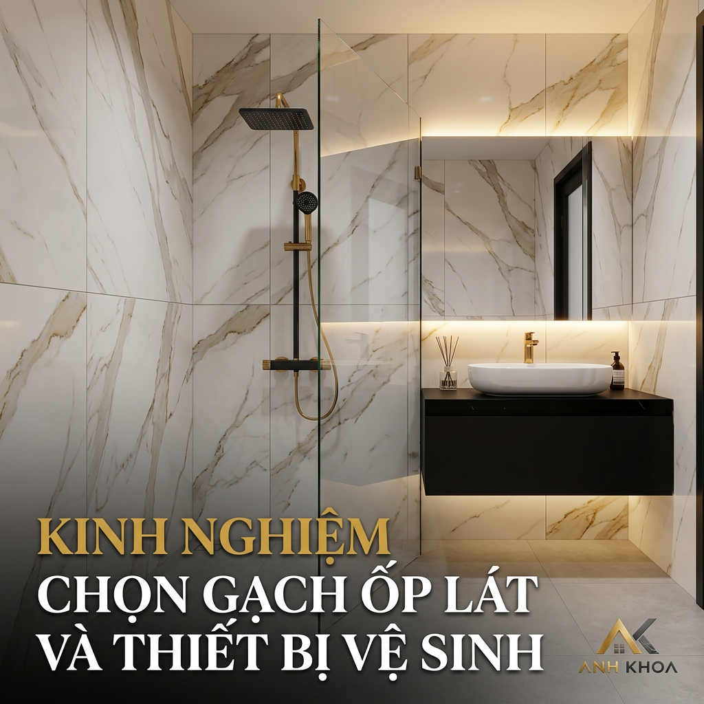 Kinh Nghiệm Chọn Gạch Ốp Lát Và Thiết Bị Vệ Sinh Cho Nhà Phố Hiện Đại: Sang Trọng, Bền Bỉ Và Tối Ưu Chi Phí