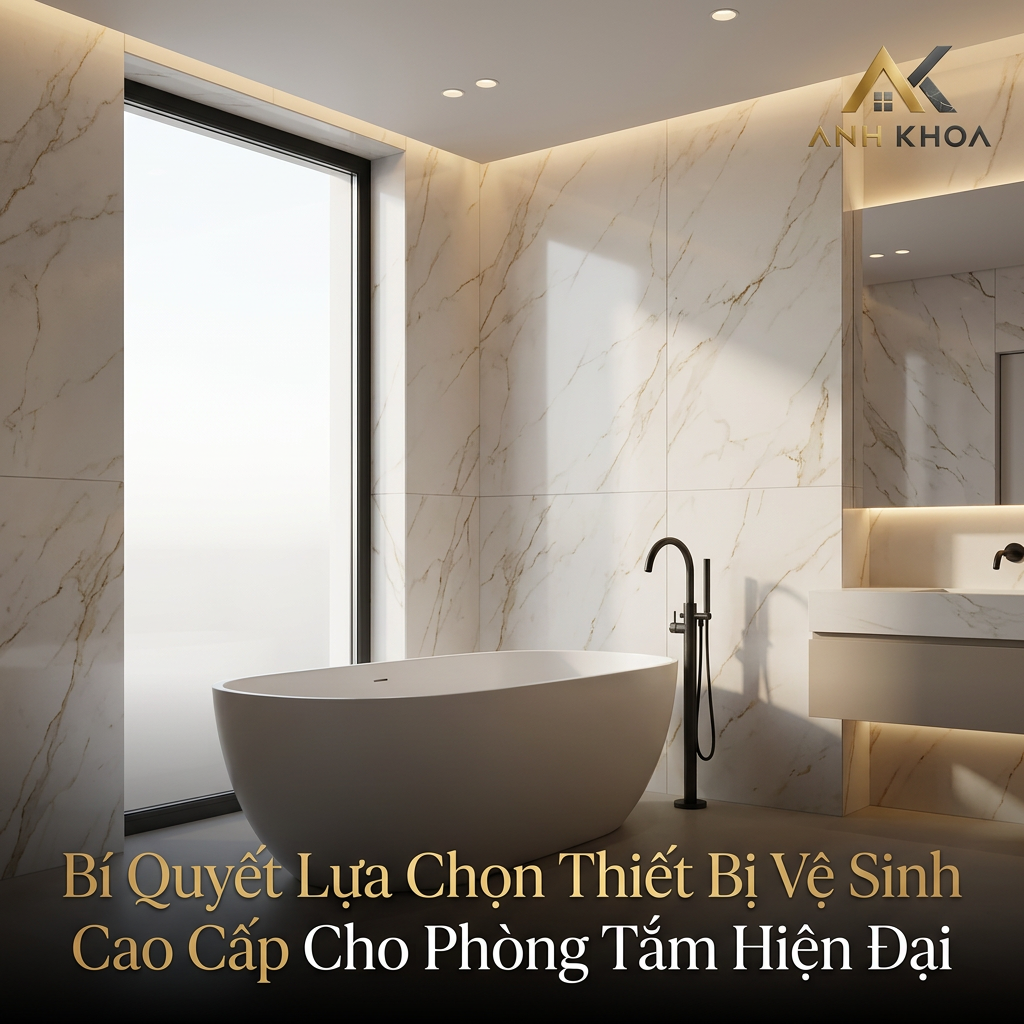 Bí Quyết Lựa Chọn Thiết Bị Vệ Sinh Cao Cấp Cho Phòng Tắm Hiện Đại