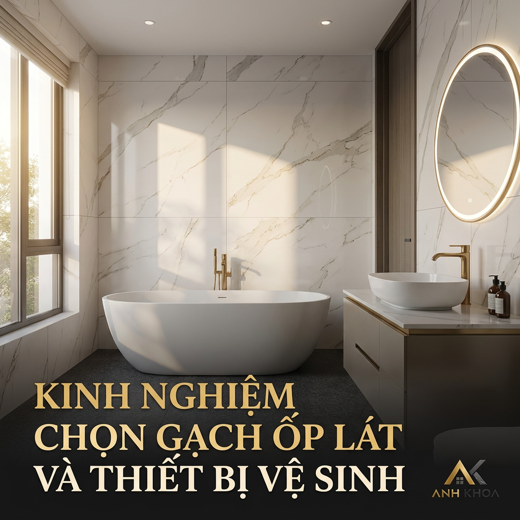 Kinh Nghiệm Chọn Gạch Ốp Lát Và Thiết Bị Vệ Sinh Cho Ngôi Nhà Hiện Đại