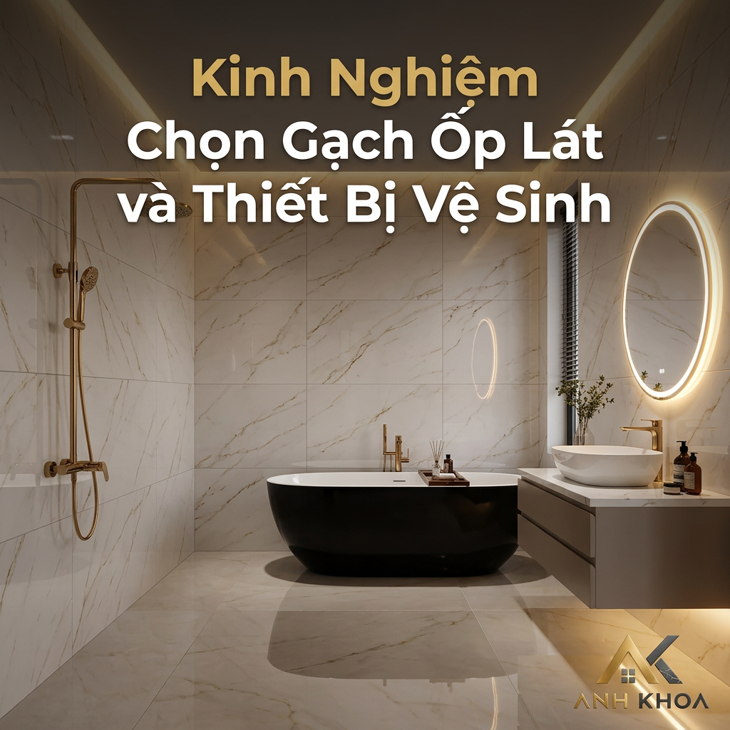Kinh Nghiệm Chọn Gạch Ốp Lát Và Thiết Bị Vệ Sinh Cho Nhà Mới Từ Chuyên Gia