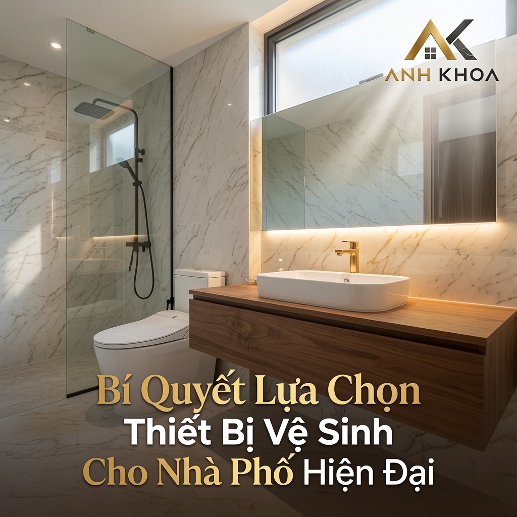 Bí Quyết Lựa Chọn Thiết Bị Vệ Sinh Cho Nhà Phố Hiện Đại: Sang Trọng, Tối Ưu Diện Tích
