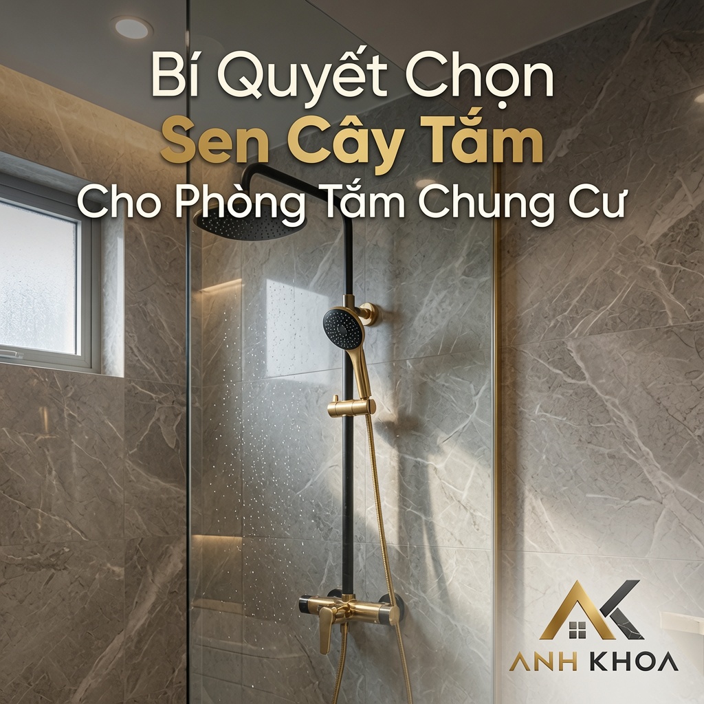 Bí Quyết Chọn Sen Cây Tắm Cho Phòng Tắm Chung Cư: Sang Trọng, Tiện Nghi Và Tối Ưu Diện Tích