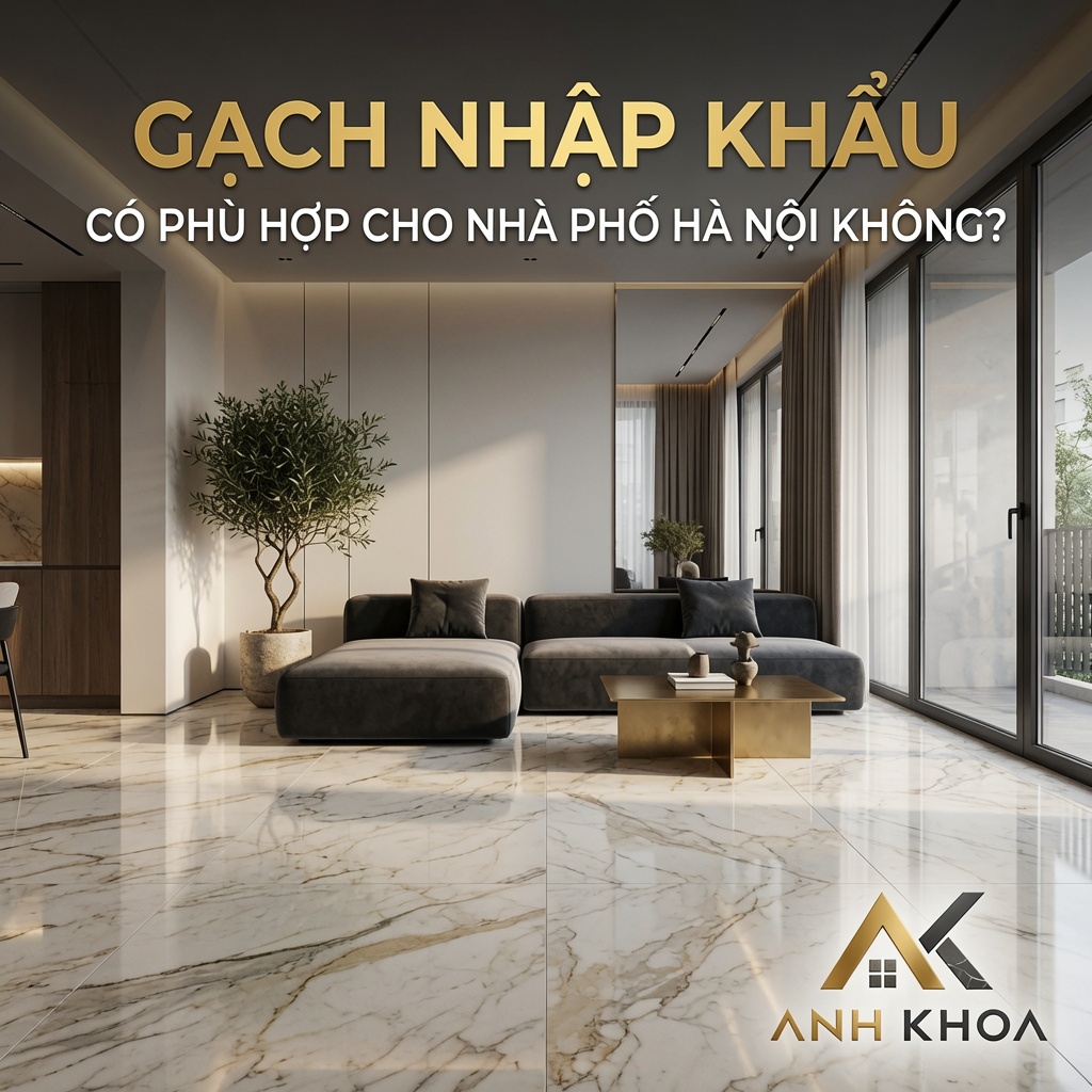 Gạch Nhập Khẩu Có Phù Hợp Cho Nhà Phố Hà Nội Không? Giải Pháp Tối Ưu Chi Phí