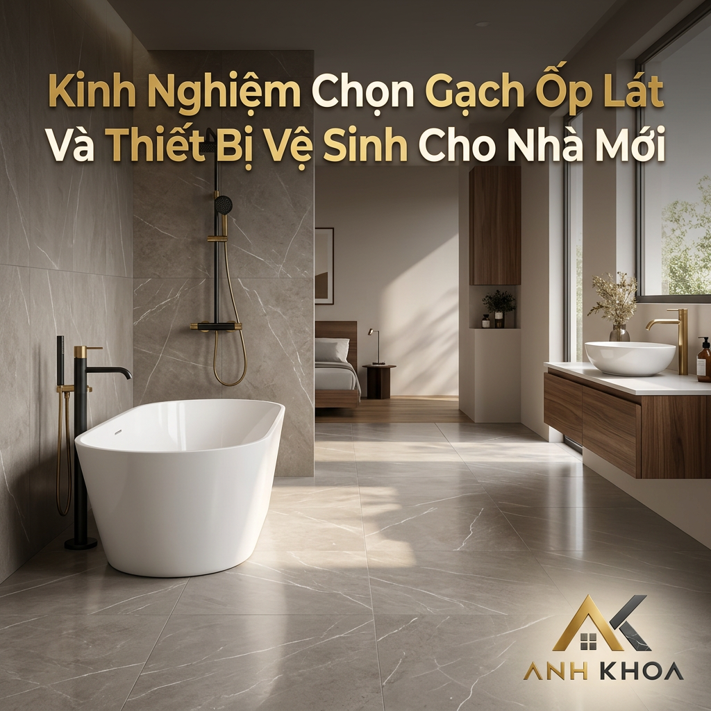 Kinh Nghiệm Chọn Gạch Ốp Lát Và Thiết Bị Vệ Sinh Cho Nhà Mới Từ Chuyên Gia Nội Thất Anh Khoa