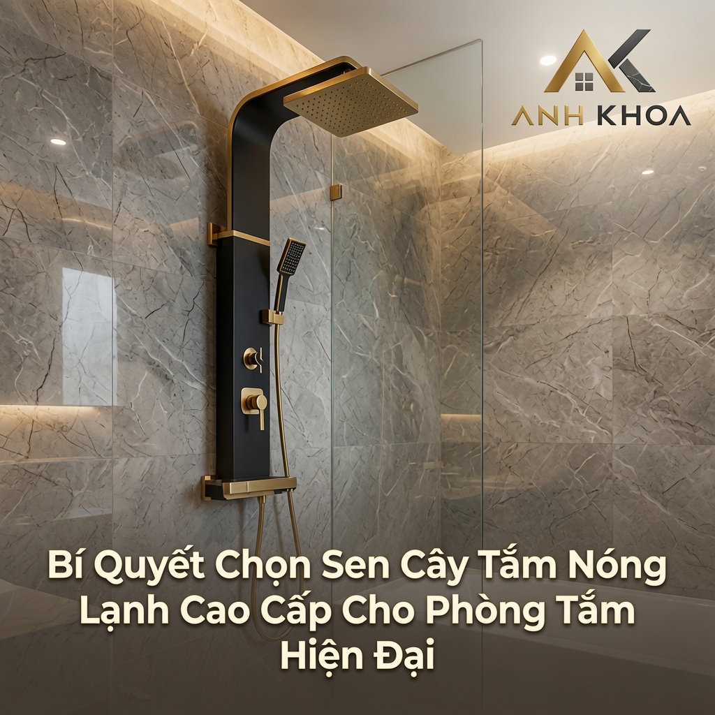 Bí Quyết Chọn Sen Cây Tắm Nóng Lạnh Cao Cấp Cho Phòng Tắm Hiện Đại