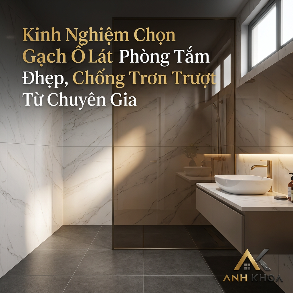 Kinh Nghiệm Chọn Gạch Ốp Lát Phòng Tắm Đẹp, Chống Trơn Trượt Từ Chuyên Gia
