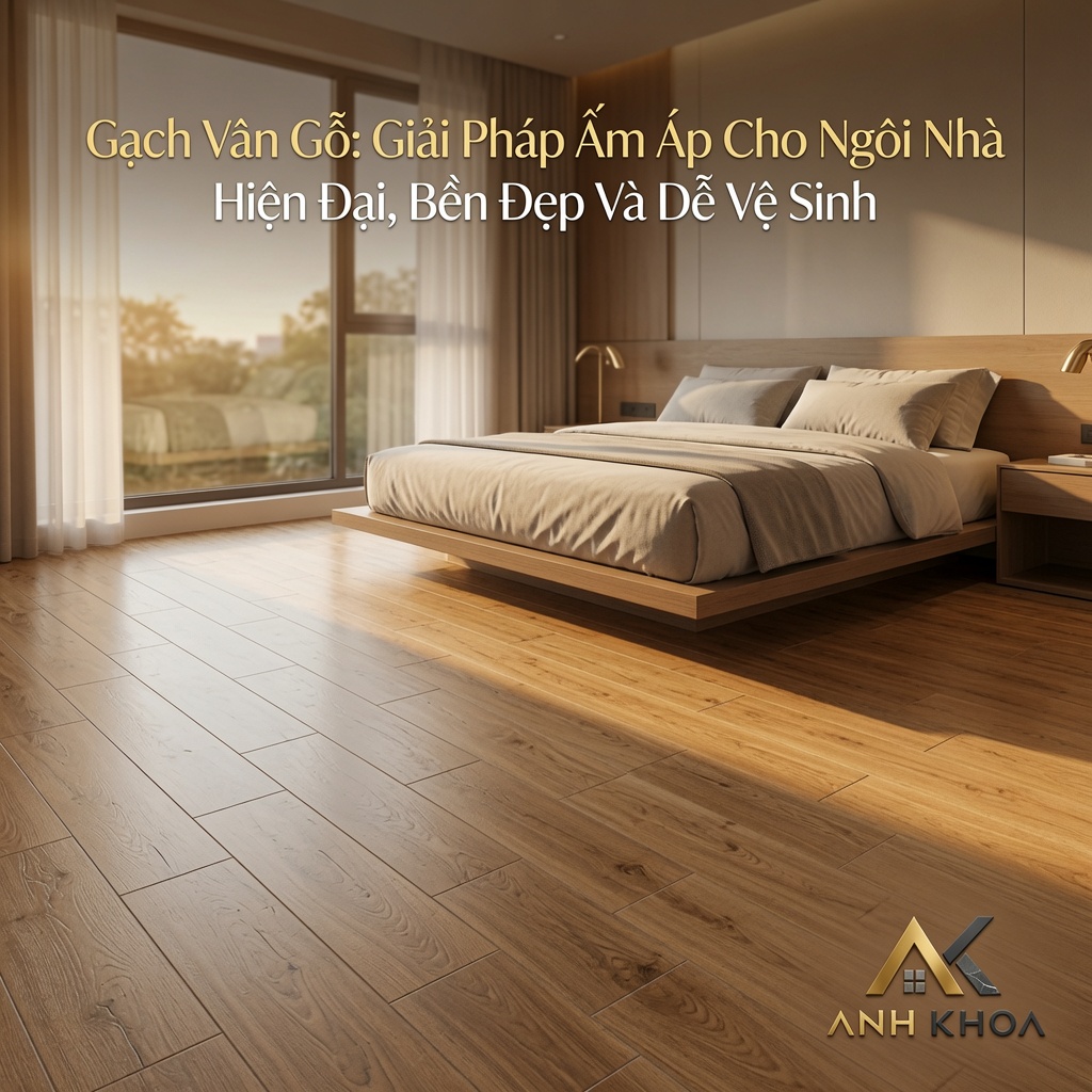 Gạch Vân Gỗ: Giải Pháp Ấm Áp Cho Ngôi Nhà Hiện Đại, Bền Đẹp Và Dễ Vệ Sinh