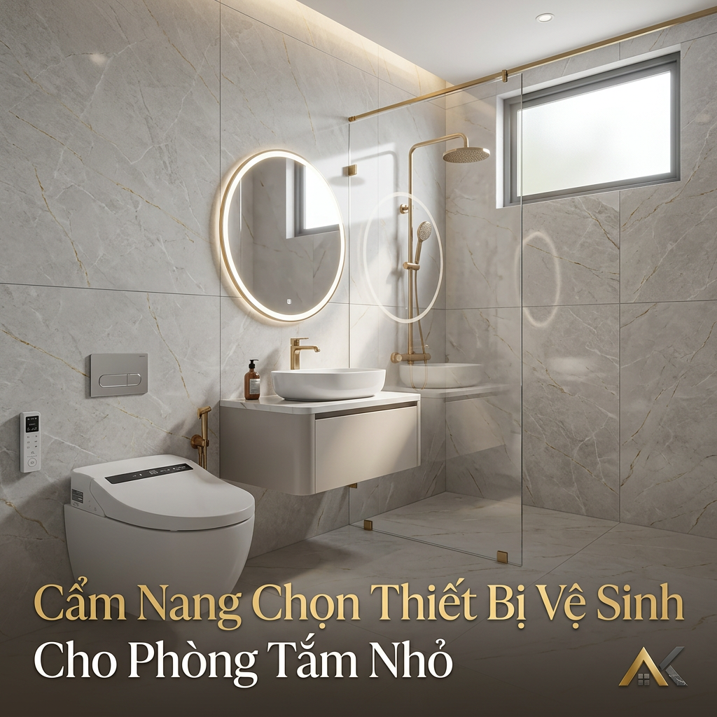 Cẩm Nang Chọn Thiết Bị Vệ Sinh Cho Phòng Tắm Nhỏ: Tối Ưu Diện Tích, Nhân Đôi Tiện Nghi
