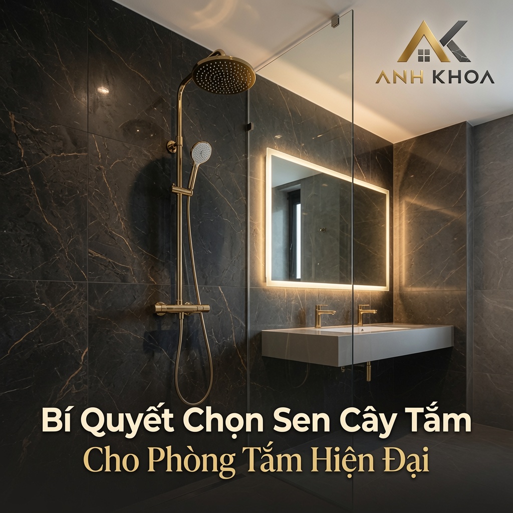 Bí Quyết Chọn Sen Cây Tắm Cho Phòng Tắm Hiện Đại: Sang Trọng, Bền Bỉ Và Tiện Nghi