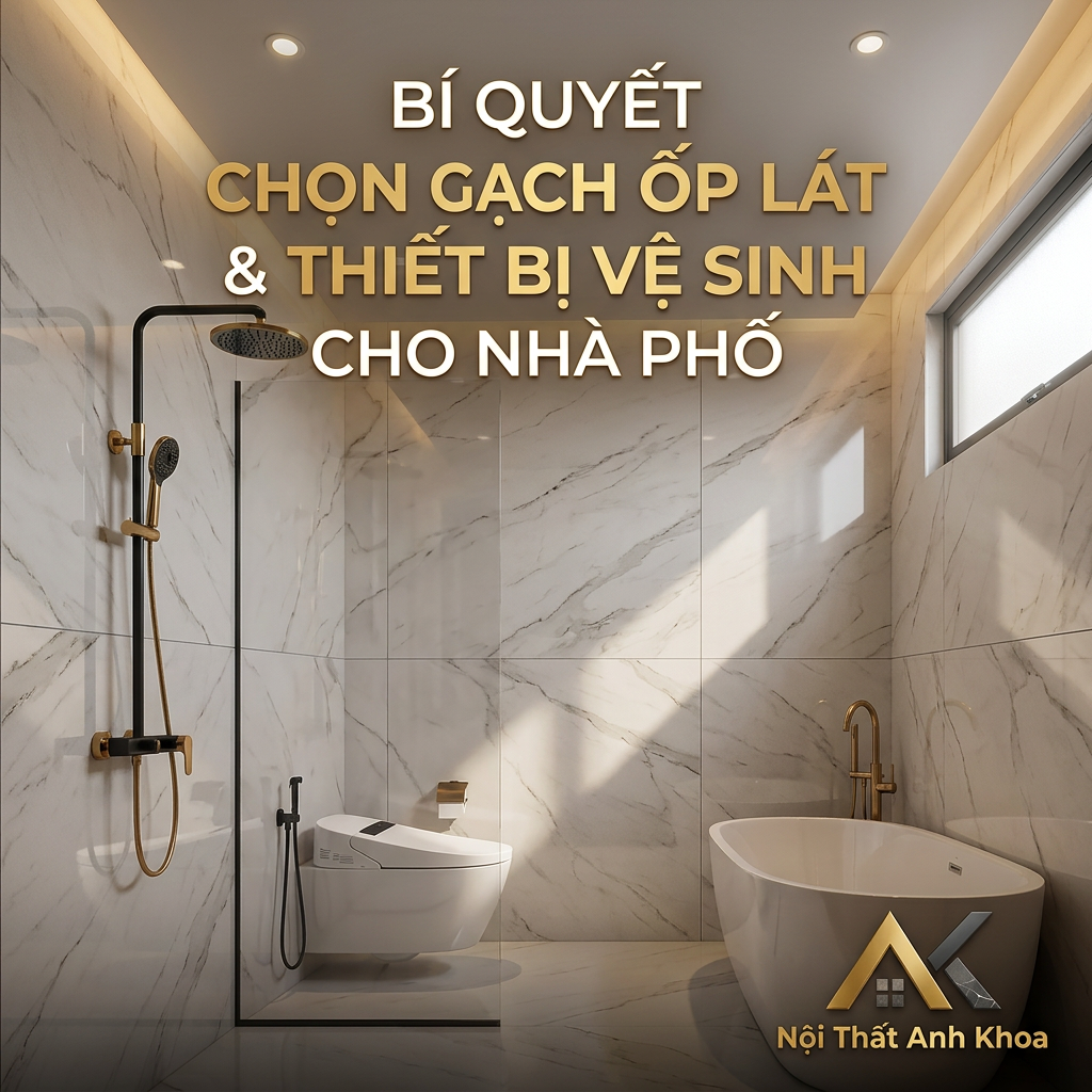 Bí Quyết Chọn Gạch Ốp Lát Và Thiết Bị Vệ Sinh Cho Nhà Phố Hiện Đại: Sang Trọng, Bền Đẹp Và Tối Ưu Chi Phí