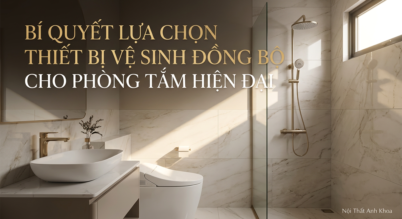 Bí Quyết Lựa Chọn Thiết Bị Vệ Sinh Đồng Bộ Cho Phòng Tắm Hiện Đại