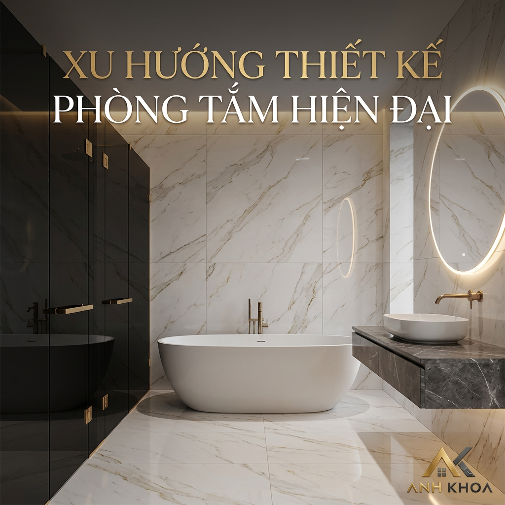 Xu Hướng Thiết Kế Phòng Tắm Hiện Đại: Cách Chọn Gạch Ốp Lát Và Thiết Bị Vệ Sinh Sang Trọng