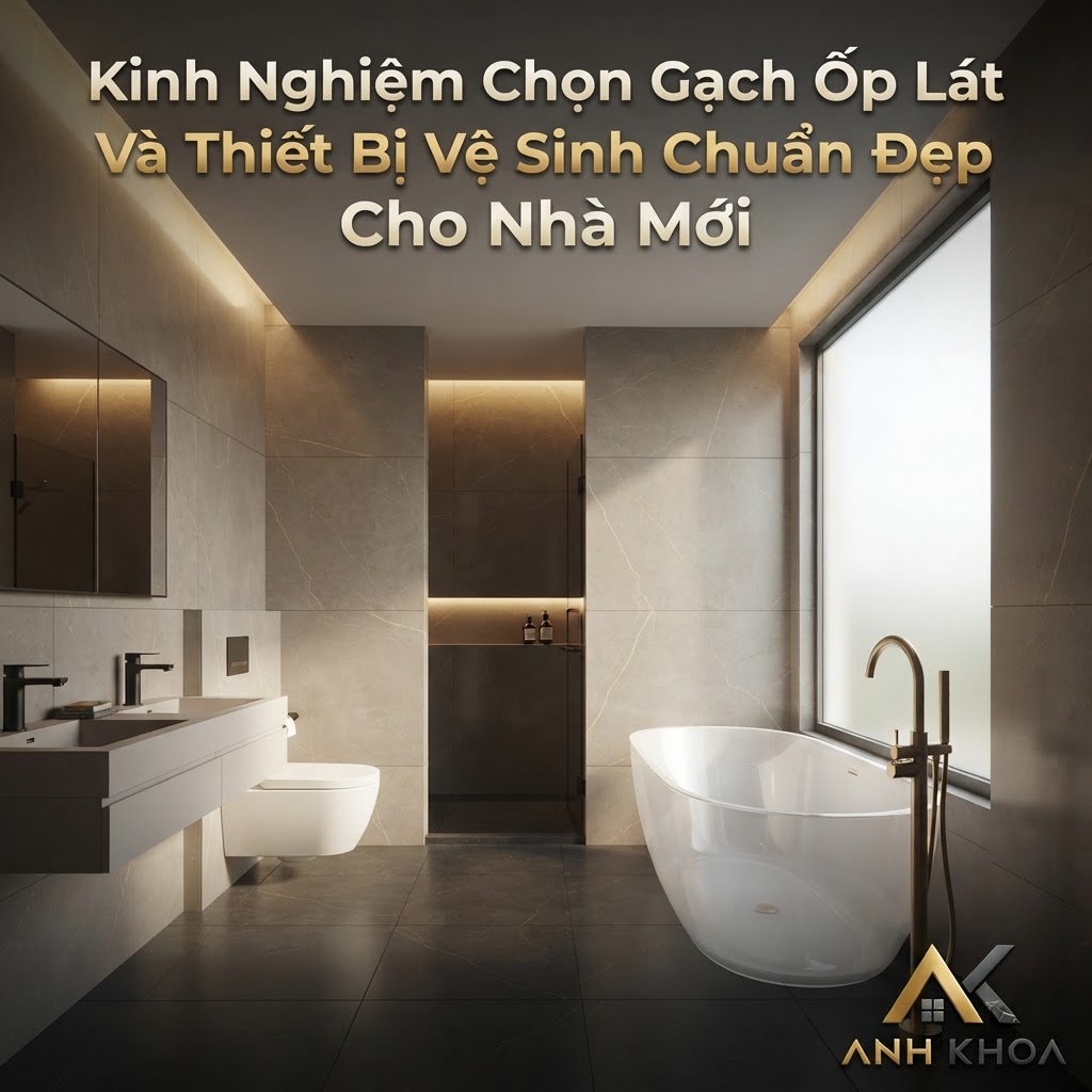 Kinh Nghiệm Chọn Gạch Ốp Lát Và Thiết Bị Vệ Sinh Chuẩn Đẹp Cho Nhà Mới