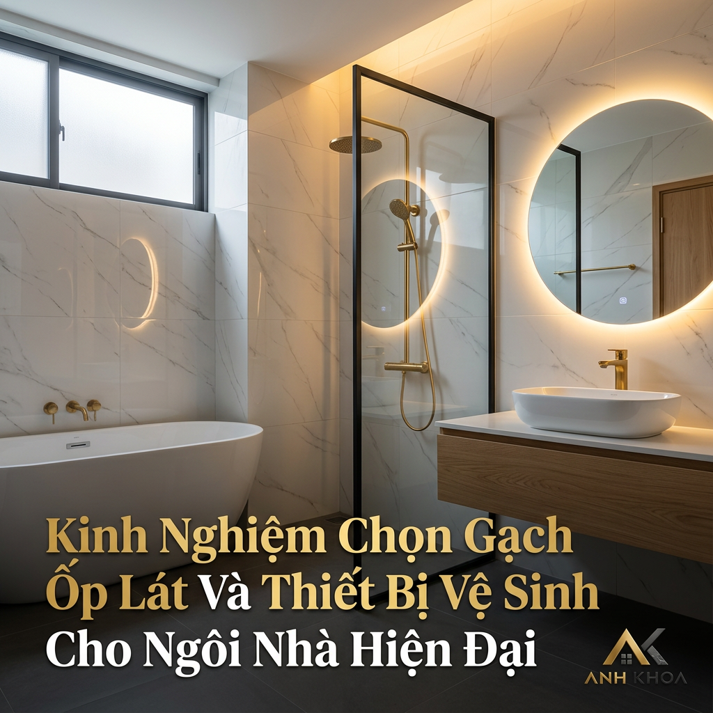 Kinh Nghiệm Chọn Gạch Ốp Lát Và Thiết Bị Vệ Sinh Cho Ngôi Nhà Hiện Đại