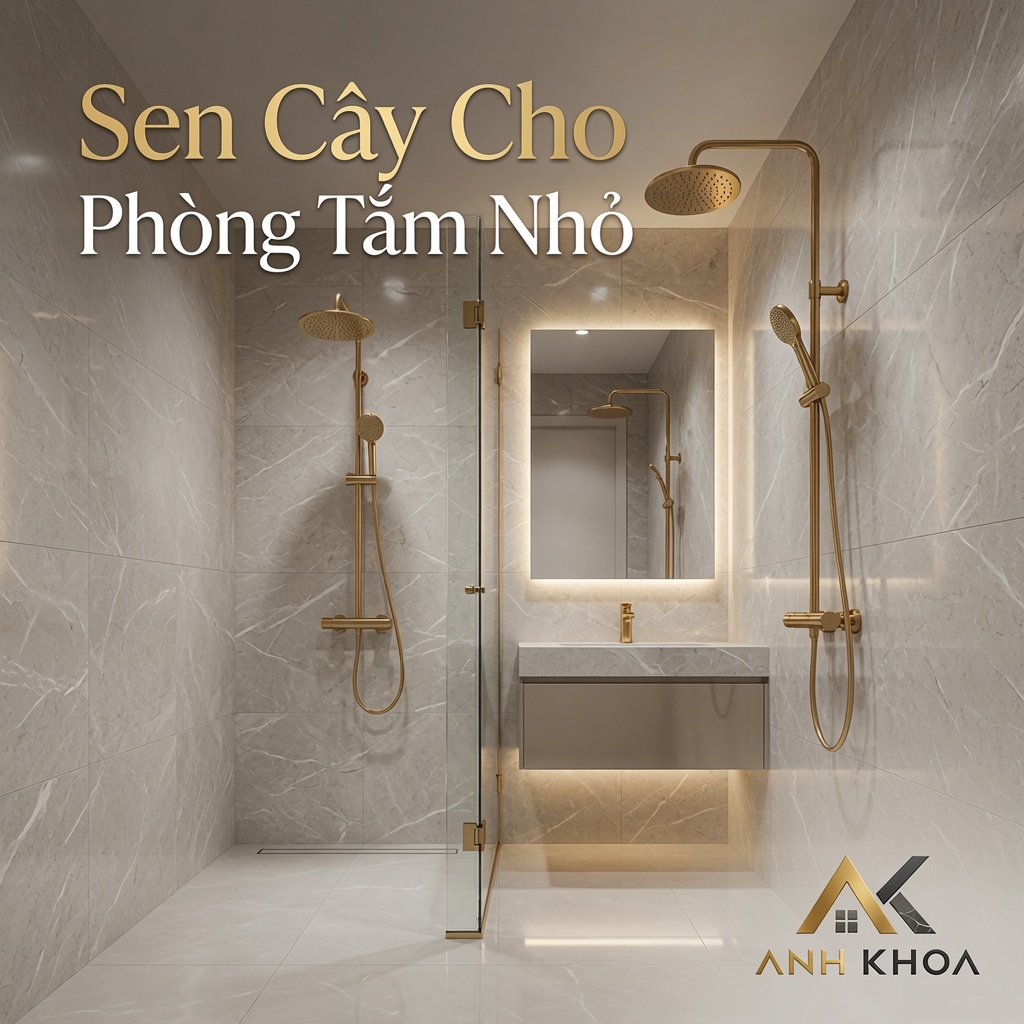 Sen Cây Tắm Đứng Có Hợp Phòng Tắm Nhỏ Không? Giải Pháp Tối Ưu Diện Tích